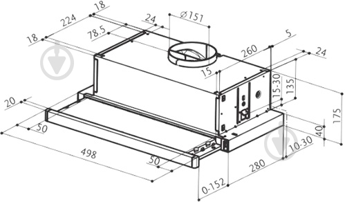 Вытяжка Faber FLEXA HIP BK A 50 - фото 4