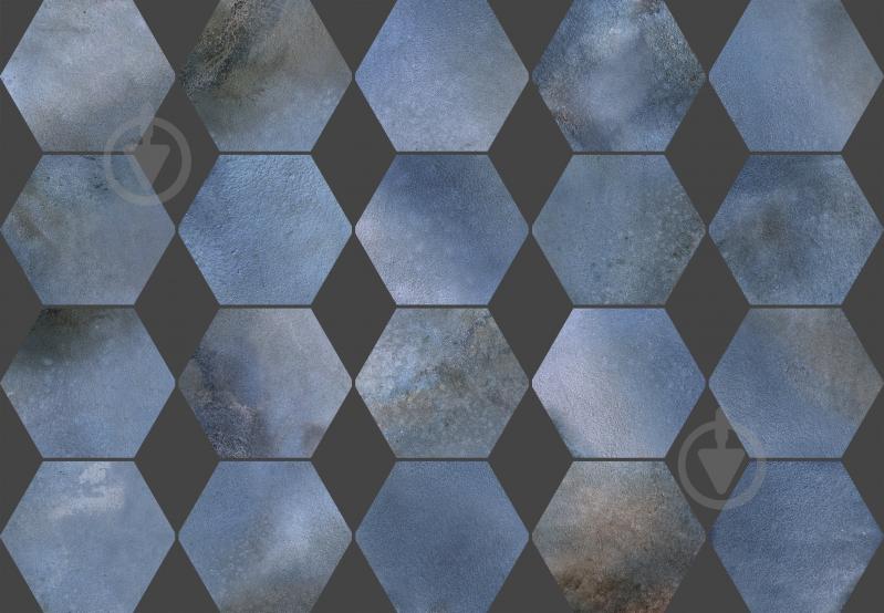 Плитка Cifre Moon Hexagon Blue Brillo 16x18 см - фото 2