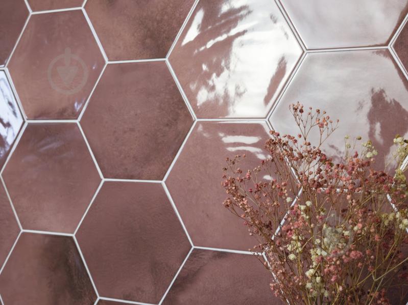 Плитка Cifre Moon Hexagon Garnet Brillo 16x18 см - фото 4