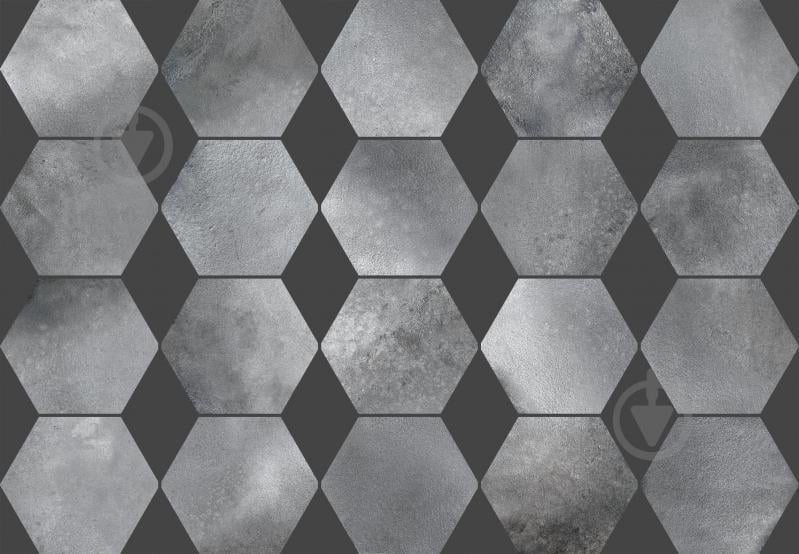 Плитка Cifre Moon Hexagon Grey Brillo 16x18 см - фото 2