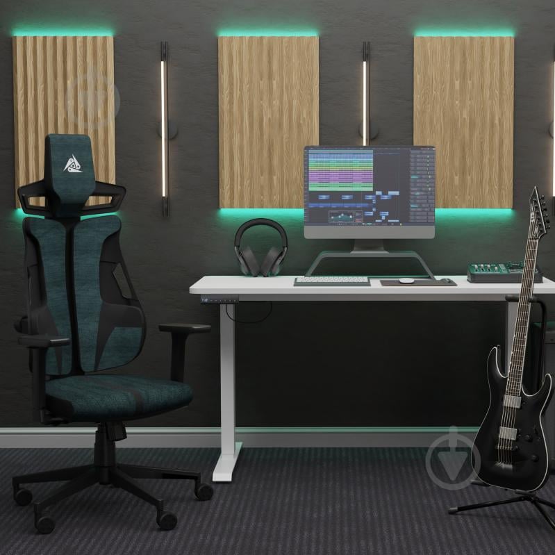 Крісло ігрове Cyberlux V8 Fabric зелений - фото 2