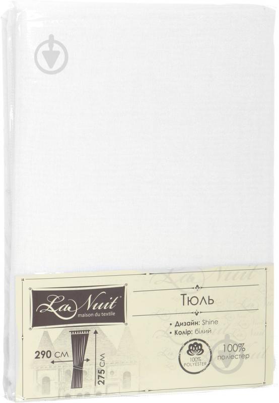 Тюль Shine 290х275 см белый La Nuit - фото 3