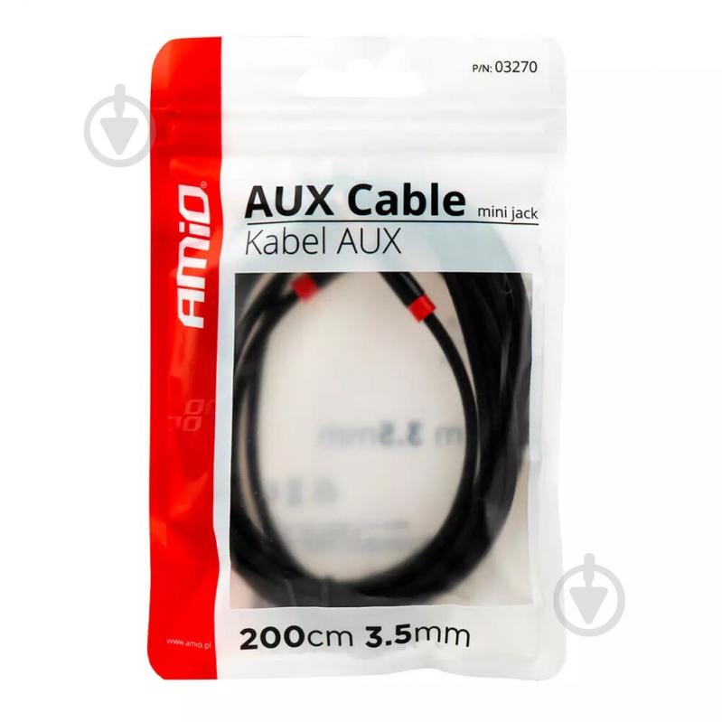 Кабель AMiO AUX Mini Jack 3,5 мм 200 см (03270) - фото 4