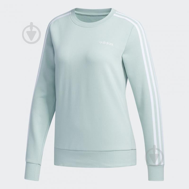 Свитшот Adidas W E 3S SWEAT FT FL9205 р. XS зеленый - фото 1