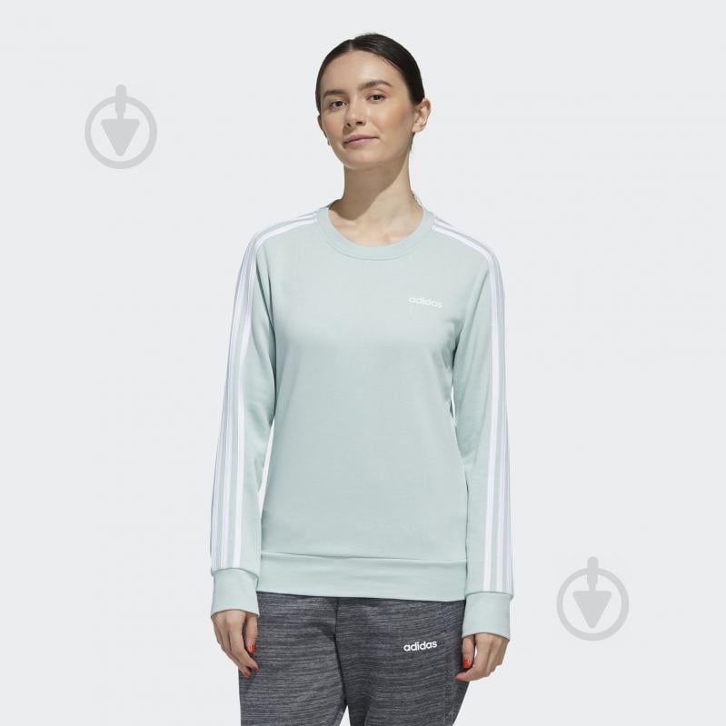 Свитшот Adidas W E 3S SWEAT FT FL9205 р. XS зеленый - фото 3