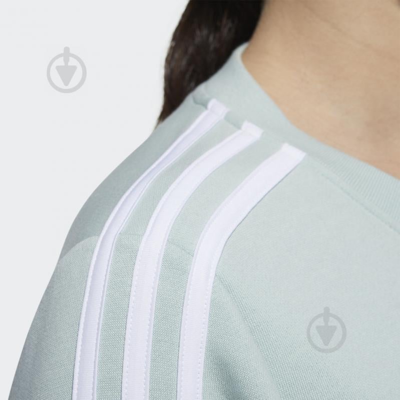 Свитшот Adidas W E 3S SWEAT FT FL9205 р. XS зеленый - фото 8