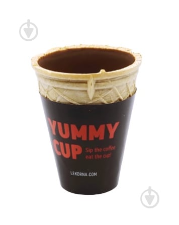 Тарталетка ЛЕКОРНА вафельний глазурований стакан до кави 90 мл Yummy cup - фото 1