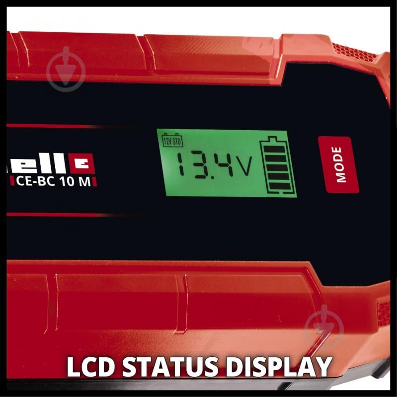 Зарядное устройство Einhell SLA,AGM,GEL 12V-10Ah / CE-BC 10M 1002245 - фото 3