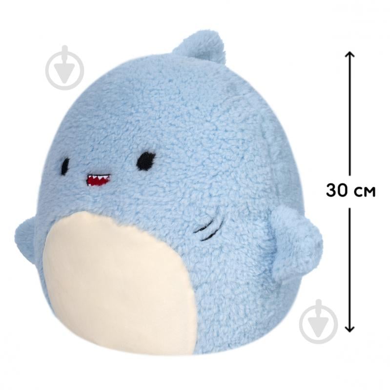 М'яка іграшка SQUISHMALLOWS Акула Дейві 30 см мульті SQCR03538 - фото 2