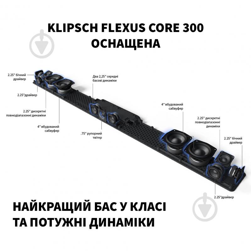 Саундбар Klipsch Flexus Core 300 Soundbar Walnut 1073544 - фото 2