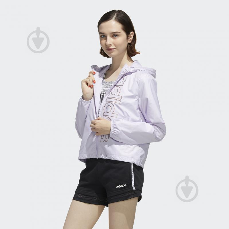 Вітрівка жіноча демісезонна Adidas W E BRANDED WB FL9263 р.XS фіолетова - фото 4