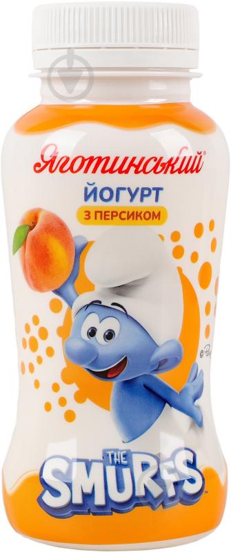 Йогурт персик 1,5% Яготинский 185 г - фото 1