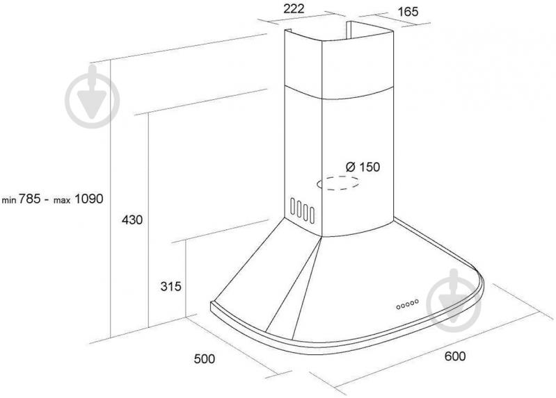Вытяжка Pyramida N 60 WHITE - фото 8