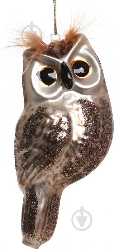 Елочная игрушка Сова 13 см - фото 1