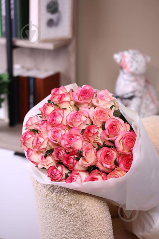 Троянда Джумілія одноголова класична 60 см рожева (Україна) - фото 6