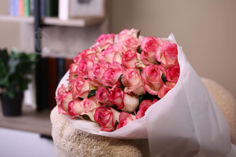 Троянда Джумілія одноголова класична 60 см рожева (Україна) - фото 7