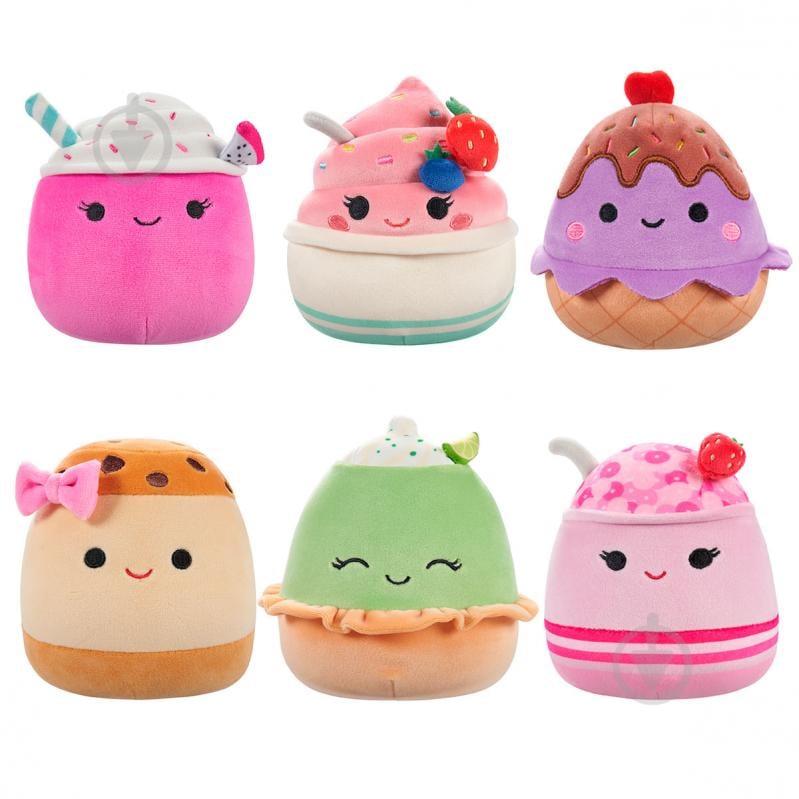 М'яка іграшка SQUISHMALLOWS Веселі десертики 13 см різнокольоровий SQCR05583 - фото 8