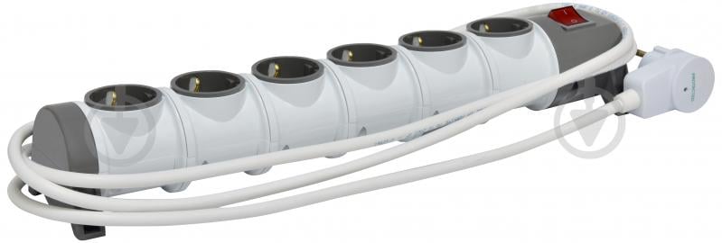 Колодка і вилка ETI EC6-3 із заземленням 6 гн. з вимикачем білий 4481029 - фото 1 Колодка і вилка ETI EC6-3 із заземленням 6 гн. з вимикачем білий 4481029 - фото 1