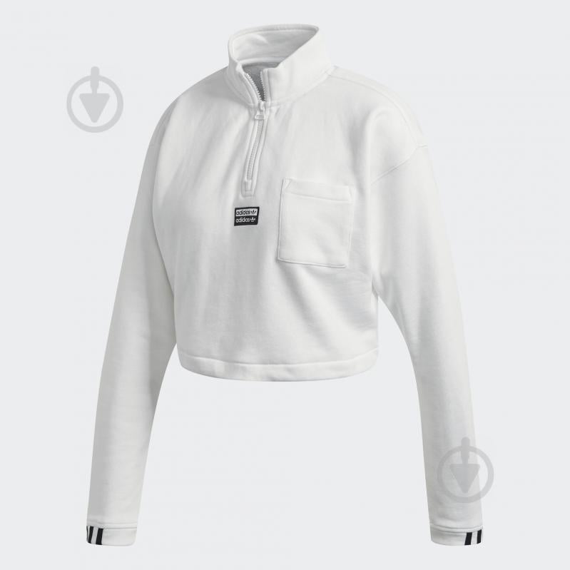 Свитшот Adidas CROPPED SWEAT FM2505 р. 40 белый - фото 1