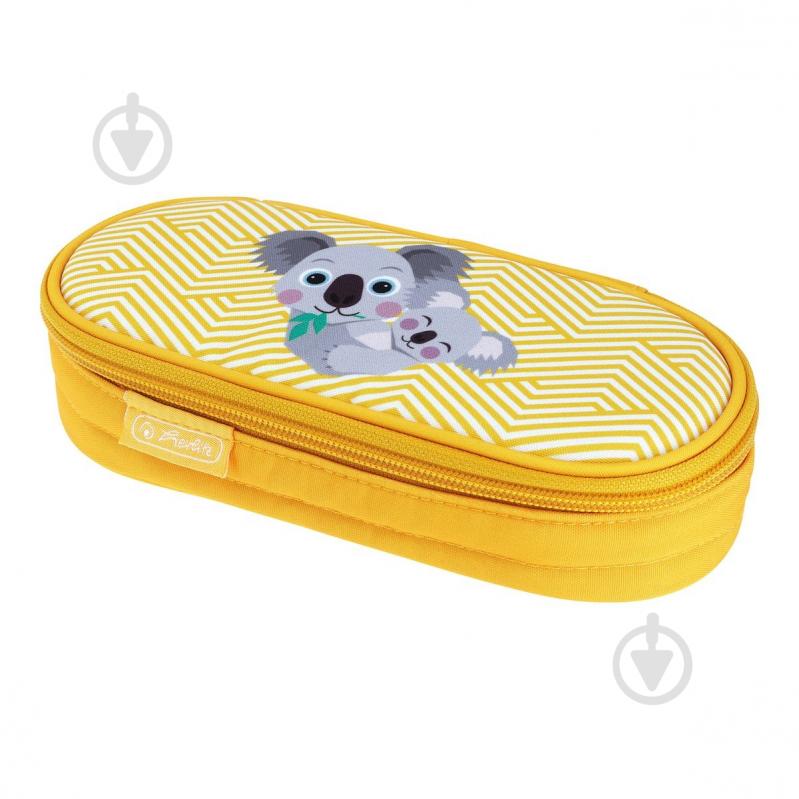 Пенал-бокс шкільний Case Flap Cute Animals Koala 50038947 Herlitz жовтий - фото 1