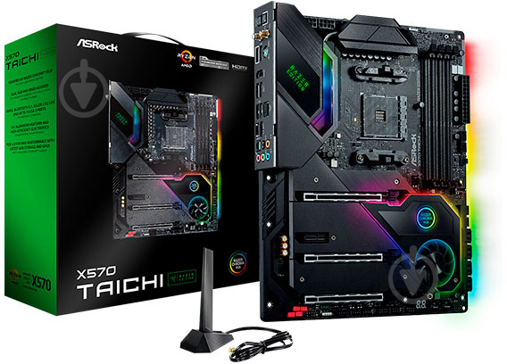 Материнська плата ASRock X570 TAICHI RAZER EDIT (AMD X570, ATX) - фото 1