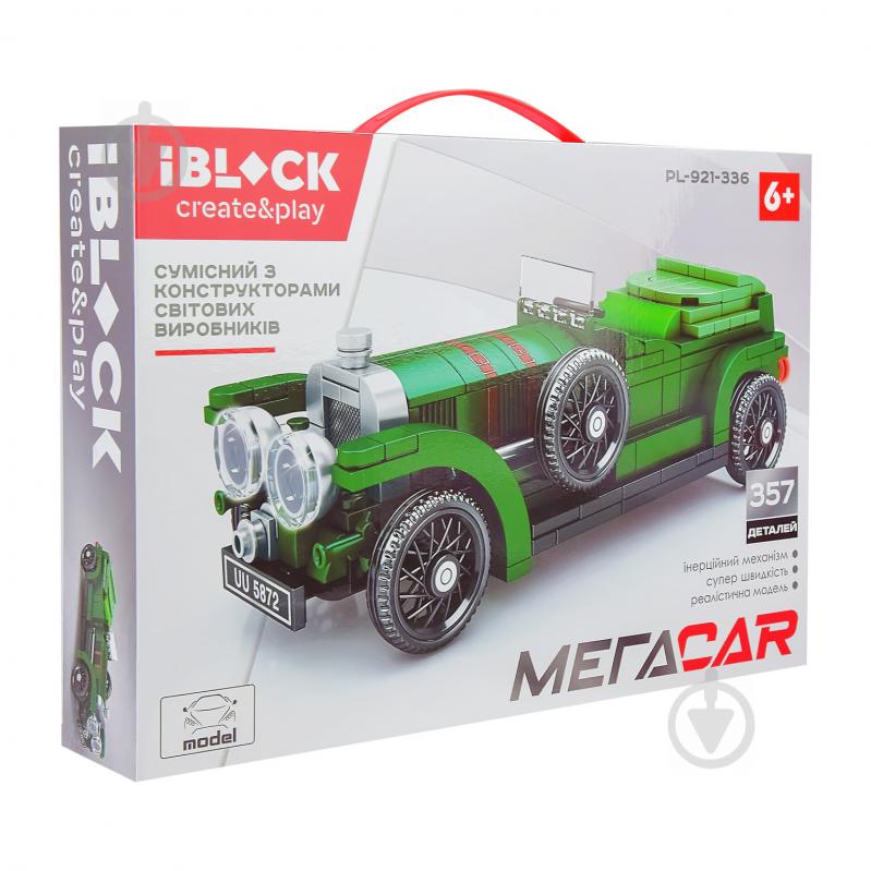 Игрушка-конструктор Iblock Машинка 357 деталей PL-921-336 - фото 2