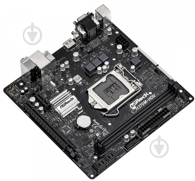 Материнская плата ASRock H370M-HDV (Socket 1151, Intel H370, mini ATX) - фото 4