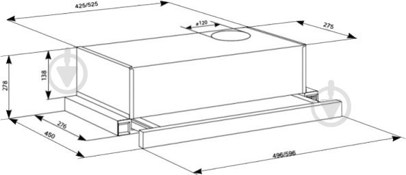 Вытяжка Eleyus Cyclon 470 50 BG - фото 13