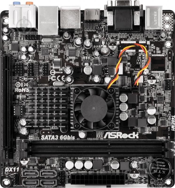 Материнская плата ASRock T48EM1 (Integrated CPU, AMD A50M, mini ITX) - фото 2