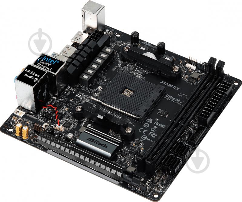 Материнская плата ASRock A320M-ITX (Socket AM4, AMD A320, mini ITX) - фото 4