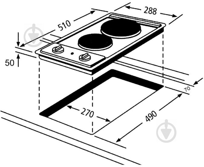 Варочная поверхность электрическая Whirlpool AKT 310 IX - фото 2