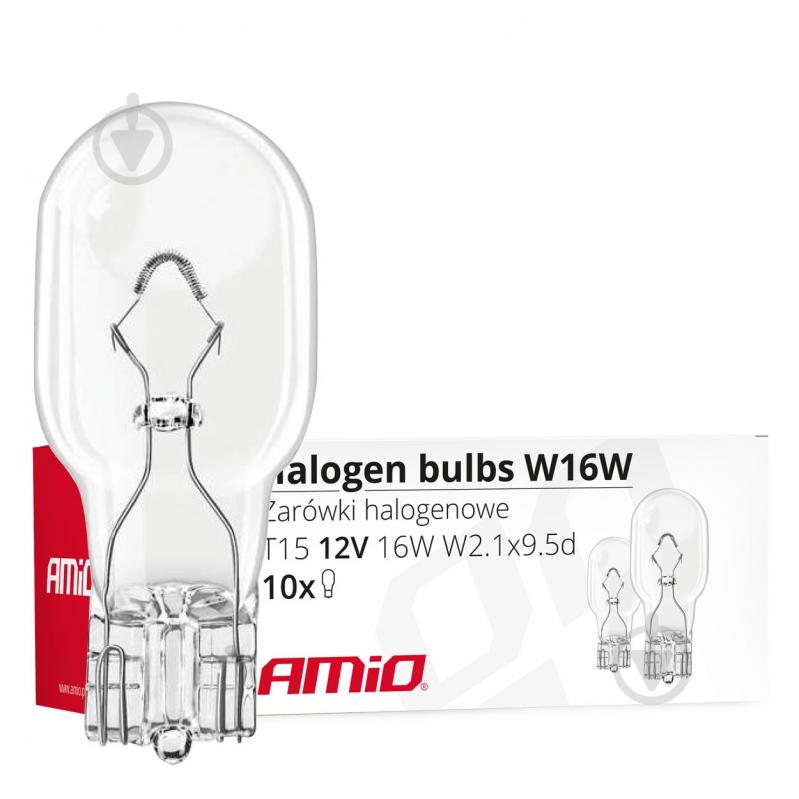 Автолампа галогенна AMiO W16W 16 Вт 10 шт. (02549) - фото 3