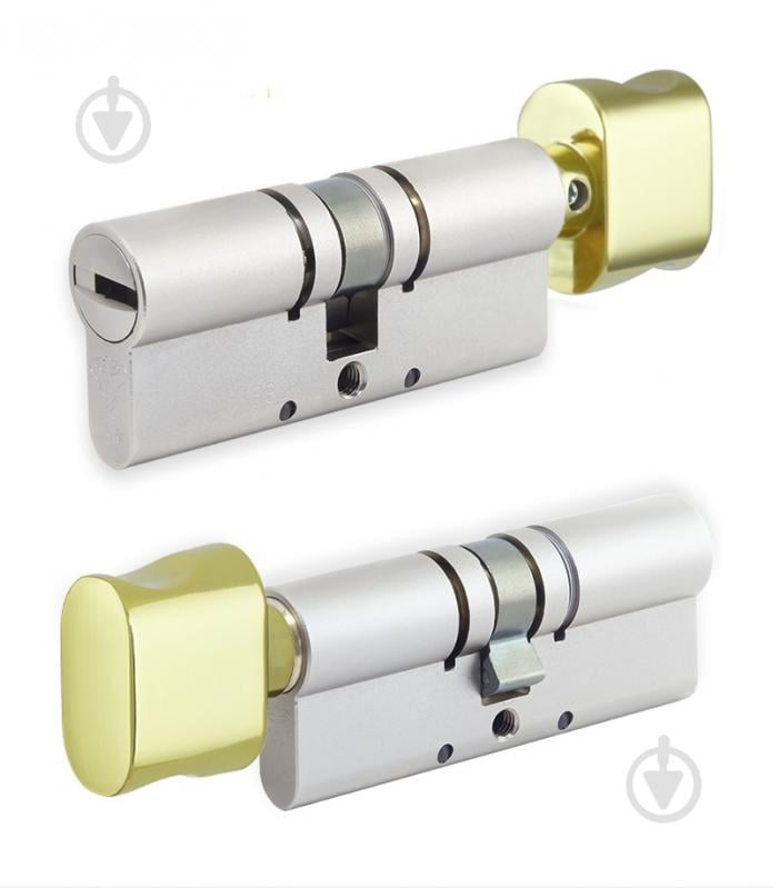 Цилиндр Mul-T-Lock MTL800/MT5+ 31x31 ключ-вороток 62 мм латунь - фото 1