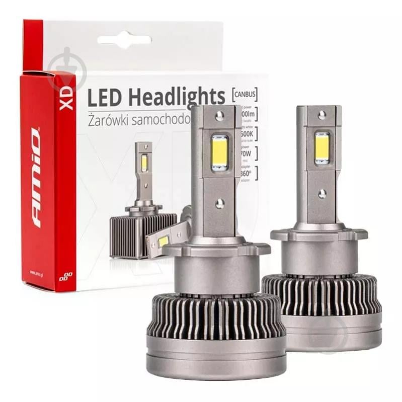 Автолампа світлодіодна AMiO XD D2S 70 Вт 2 шт. (03311) - фото 5