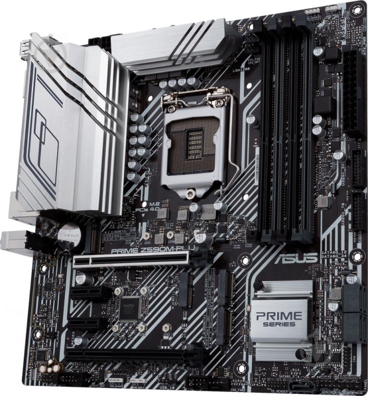 Материнская плата Asus PRIME Z590M-PLUS (Socket 1200, Intel Z590, mirco ATX) - фото 2