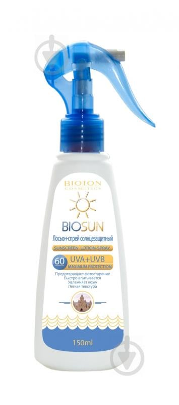 Лосьйон сонцезахисний Bioton BIOSAN SPF 60 150 мл - фото 1