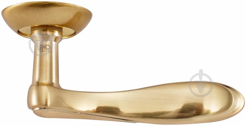 Ручка на розетке Linde A-2007 полированная латунь/матовая латунь - фото 3 Ручка на розетке Linde A-2007 полированная латунь/матовая латунь - фото 3