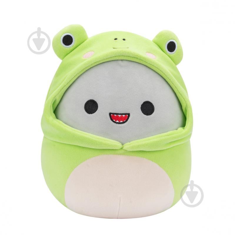 Мягкая игрушка SQUISHMALLOWS Акула Гордон (в одежде) 30 см разноцветный SQER00932 - фото 1