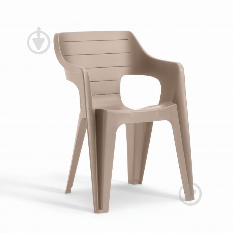 Стул пластиковый Keter Bilbao lowback 57х57х79 cм капучино - фото 1 Стул пластиковый Keter Bilbao lowback 57х57х79 cм капучино - фото 1