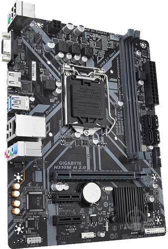 Материнская плата Gigabyte H310M H (Socket 1151, Intel Z590, mirco ATX) - фото 2