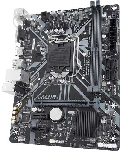 Материнська плата Gigabyte H310M H (Socket 1151, Intel Z590, mirco ATX) - фото 3