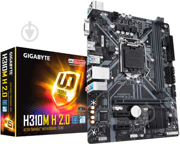 Материнская плата Gigabyte H310M H (Socket 1151, Intel Z590, mirco ATX) - фото 5