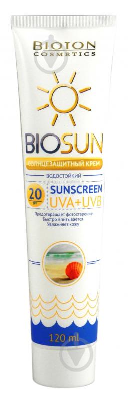 Крем сонцезахисний Bioton SPF 20 BIOSUN 120 мл - фото 1