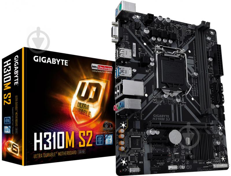 Материнская плата Gigabyte H310M S2 (Socket 1151, Intel H310, mirco ATX) - фото 5