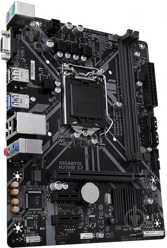 Материнская плата Gigabyte H310M S2 (Socket 1151, Intel H310, mirco ATX) - фото 3