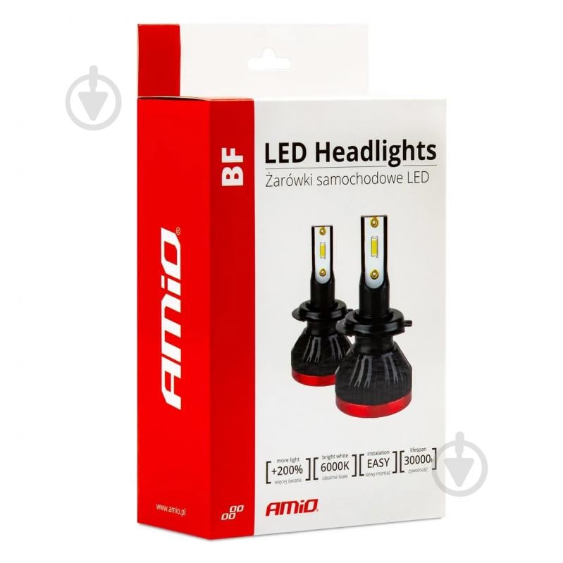Автолампа світлодіодна AMiO BF H1 50 Вт 2 шт. (02240) - фото 4