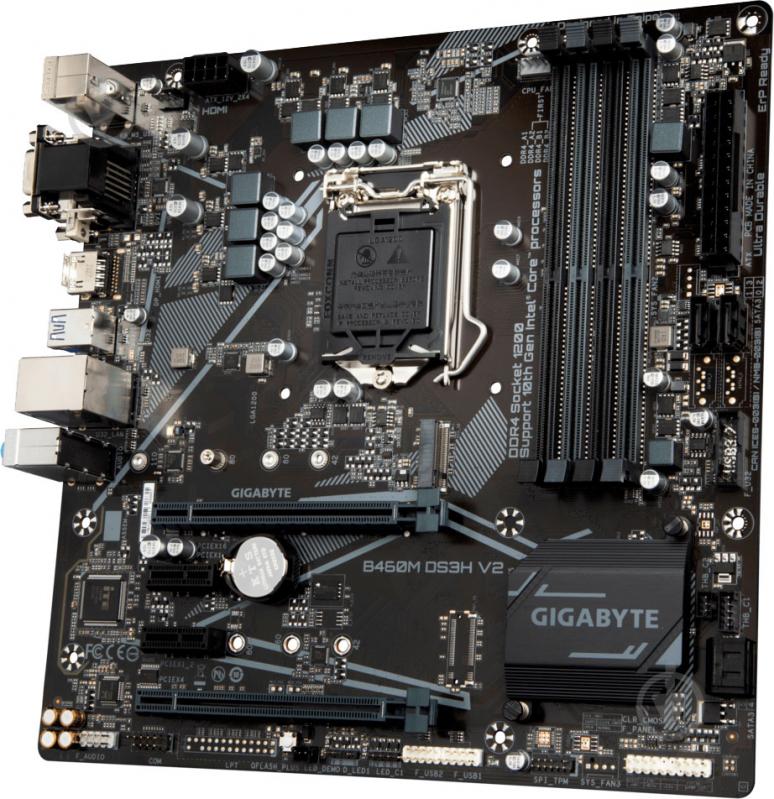 Материнська плата Gigabyte B460M DS3H V2 (Socket 1200, Intel H470, mirco ATX) - фото 3