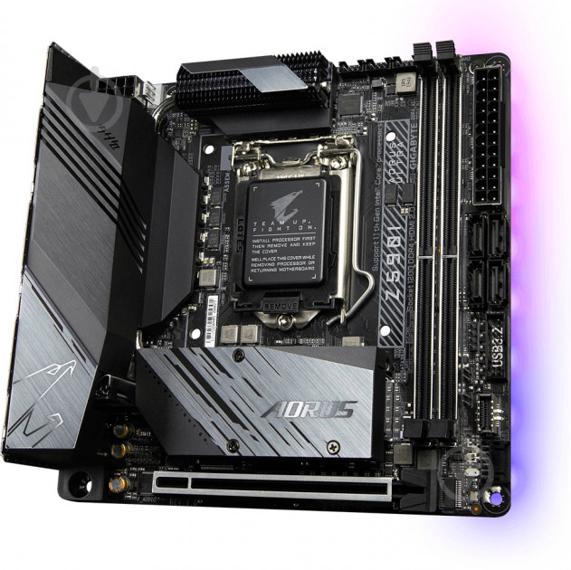 Материнская плата Gigabyte Z590I AORUS ULTRA (Socket 1200, Intel Z590, mini ITX) - фото 3