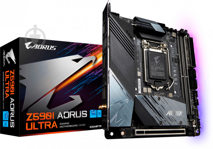 Материнская плата Gigabyte Z590I AORUS ULTRA (Socket 1200, Intel Z590, mini ITX) - фото 5