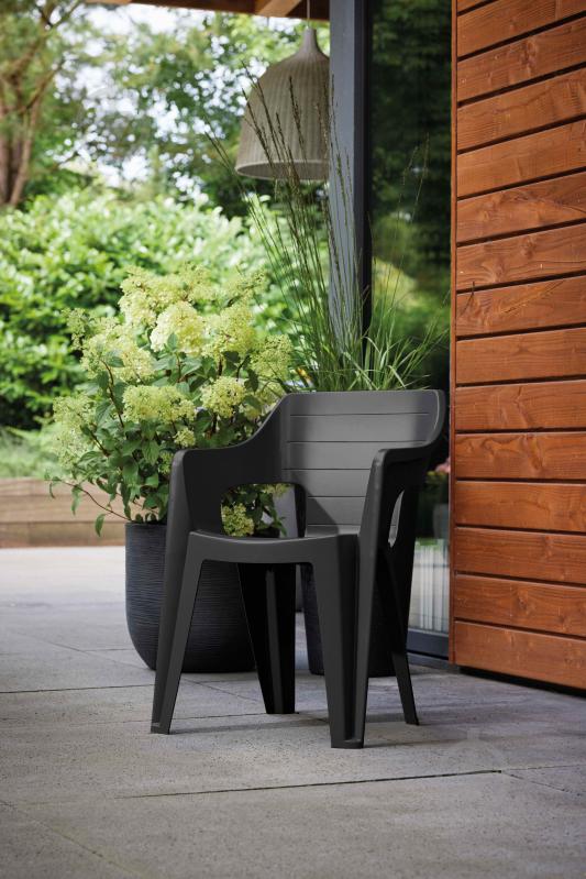 Стул Keter Bilbao lowback 57х57х79 cм графит - фото 5